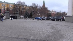 Москва. Прогулка по Манежной площади. Январь 2023