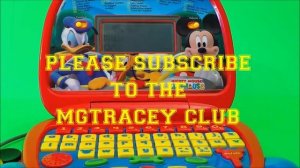 MIXED UP LETTERS GAME WITH DISNEY MICKEY MOUSE CLUBHOUSE LAPTOP TOY