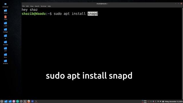 Installing snaps on Ubuntu/mint/Debian смотреть онлайн