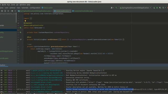 Spring Boot with Amazon DocumentDB смотреть онлайн