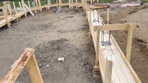 Опалубка под ростверк из доски 25мм ч.1