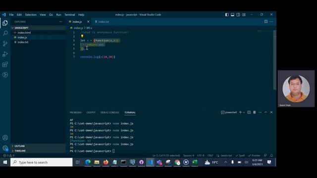 #15 - Anonymous function javascript | JavaScript Tutorial in Hindi | Javascript in Hindi in 2023