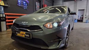 замена линз на би лед на Киа Сид