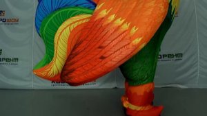 Надувной костюм Петух - Ростовая кукла промоутер зазывала от компании КвадроШоу