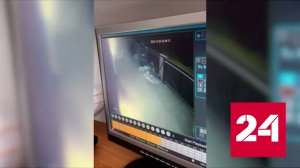 Момент нападения на дом украинской блогерши попал на видео - Россия 24 