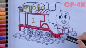 Thomas & Friends Coloring pages | How to Draw Thomas & Friends Coloring Pages for Kids CP 4K