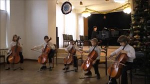 Ансамбль виолончелистов младших классов _МИНИАТЮРА_ ДМШ им. Р. Глиэра г. Калининград.