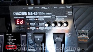BOSS ME 25 DISTORTION DS-1, BC-2, ST-2 and MT-2 Pedals