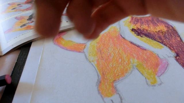 柴崎春通先生のあの本で猫の絵①～待望の猫の絵でグラニーみえちゃん奮闘中Learning from the art book of Mr. Shibazaki　#「楽しい大人のクレヨン画Book