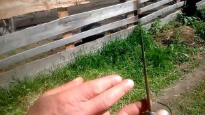 Правка косы заточкой из напильника