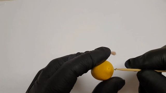 Лимон полимерная глина.ручная работа