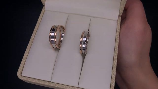 Обручальные кольца из красного и белого золота 585 пробы смотреть онлайн
