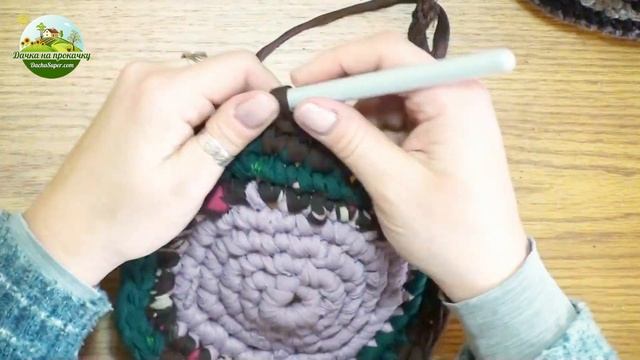 Корзинка из трикотажной пряжи. Мастер-класс.