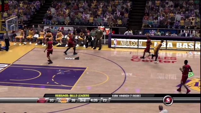 NBA 2K8: Chicago Bulls @ Los Angeles Lakers (FULL GAME) смотреть онлайн