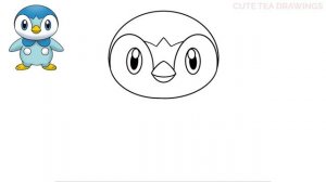 How To Draw Piplup | Pokemon #0393 | Cute Easy Step By Step Drawing Tutorial