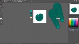 ПУШИСТЫЙ КОТИК инструментом переход в программе Adobe Illustrator