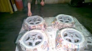 Покраска дисков баллончиком. Бюджетная покраска дисков.