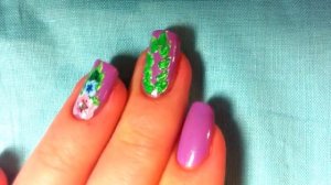 Nail Art Design /Purple/ Маникюр /Нежно-фиолетовый/