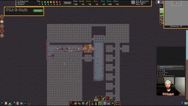 [Україномовний контент] Dwarf Fortress #0 Мамчин король кремезних коротунів.