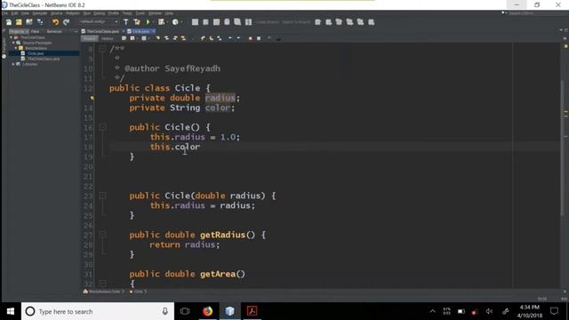 JAVA Bangla Tutorials 21 - Exercise 1 The Circle Class