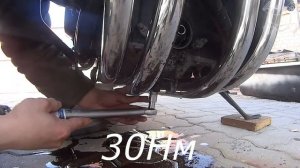 Замена масла в мотоцикле... Honda X4