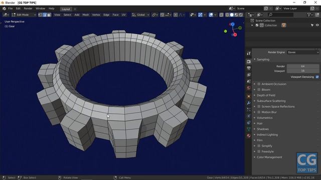 Collapse Edges in Blender