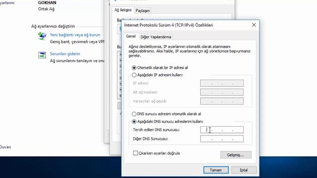 Windows 10 - Dns Değiştirme смотреть онлайн