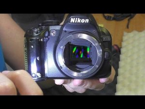 Чёрные снимки. Фотокамера Nikon D3100. РЕМОНТ