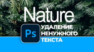 Как быстро удалить ненужный текст с картинки в Photoshop