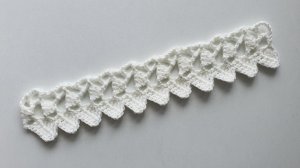 Ленточное кружево. Вязание крючком / Simple crochet ribbon lace