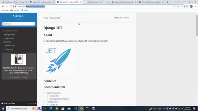 WEB DESIGN  USING PYTHON  AND DJANGO FRAMEWORK DJANGO  FORM AND JET THEME OPEN SOURCE ADMIN LIBRARY