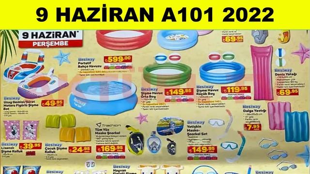 A101 9 HAZİRAN | A101 AKTÜEL ŞİŞME HAVUZ DENİZ ÜRÜNLERİ 2022 KATALOĞU | A101 PLAJ ÜRÜNLERİ смотреть онлайн