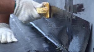 Мембрана ЭПДМ 1,52 мм. Обработка сложных поверхностей.