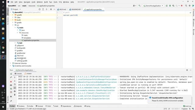 Java Spring boot mvc init смотреть онлайн