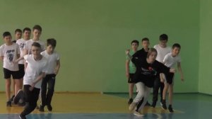 Фрагмент урока физкультуры в 7-Г классе. Общая физическая подготовка.