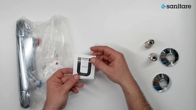 UNBOXING GROHE GROHTHERM 1000 thermostatic shower mixer 34143003 смотреть онлайн