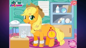 ЭПЛ ДЖЕК СЛОМАЛА НОГУ. Apple Jack Pony Feet Doctor. СПАСАЕМ МАЙ ЛИТЛ ПОНИ