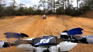 Suzuki LTR450 & Yamaha YFZ450R Sand Track Action!
