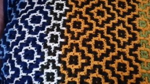 ПЛЕД КРЮЧКОМ в мозаичной технике/мой опыт