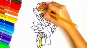 Rainbow dash.Рисую Радугу дэш. #радугадэш #моймаленькийпони