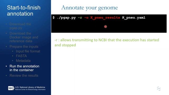 NCBI Minute: Running the NCBI PGAP on Your Own Data