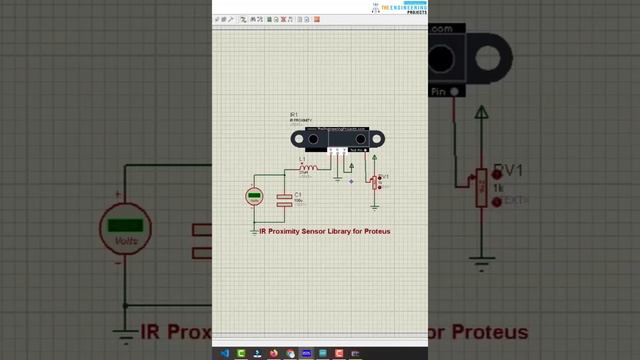 IR Proximity Sensor Library for Proteus