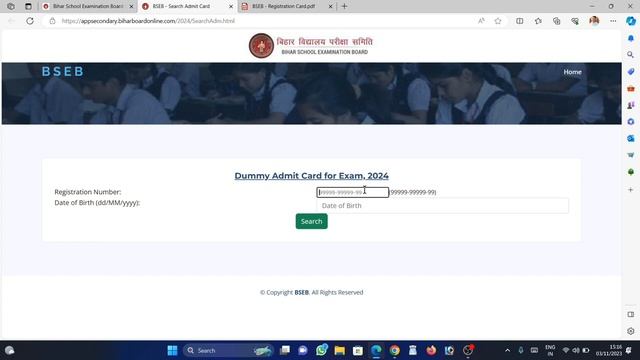 Bihar Board Matric 2024 Dummy Admit Card | बिहार बोर्ड दसवीं 2024 डमी एडमिट कार्ड जारी | BSEB Admit