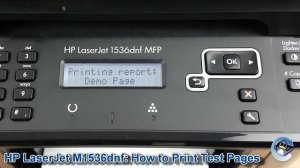 HP LaserJet Pro M1536dnf: How to Print a Black & White Test Page