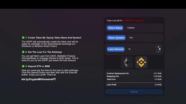 How to Earn BNB UPDATED FLASH LOAN Arbitrage Deploy With Smart Contract on BSC via PancakeSwap смотреть онлайн
