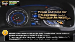 Suzuki Baleno - Oil Light Service Light Reset