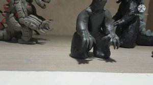 Как слепить годзиллу.Моя первая фигурка годзиллы 2019 года из фильма годзилла король монстров