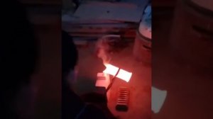 плавка меди в муфельной печи