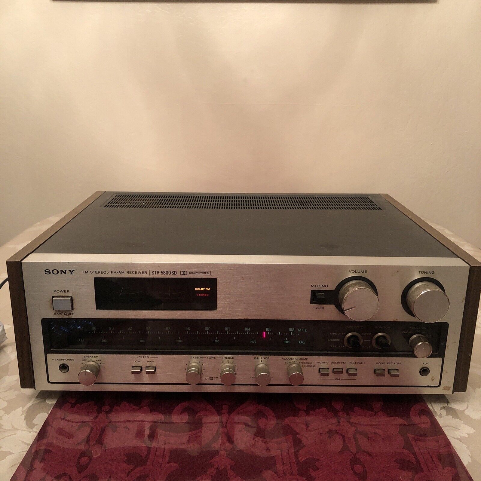 Винтажный стереоприемник SONY STR-5800SD AM-FM-ЯПОНИЯ-1976-год