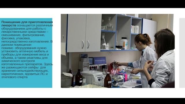 8:00 Основные требования к аптеке, обслуживающей население. Состав помещений и оснащение аптеки.